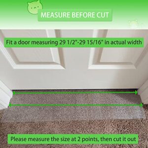 BiirBlue 8.2ft Carpet Protector for Pets, Cat Carpet Protector for Doorway, Anti Scratch Under Door Cat Scratch Protector Mat, Easy to Cut and Clean Plastic Carpet Scratch Stopper