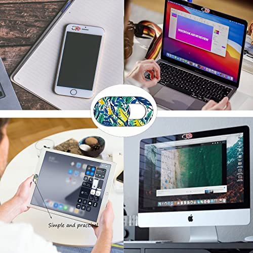 Laptop Camera Cover Slide, Thin Web Camera Cover for Laptop, Desktop, PC, MacBook Pro, MacBook Air, iPad, iMac, Tablet, Protecting Your Privacy Security Camera Slider… (Flower)