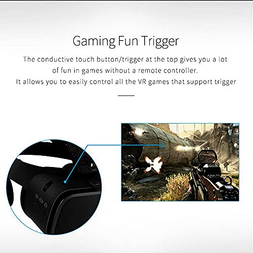 BOBOVR Z6 Virtual Reality Headset, 110°FOV Foldable Headphone IMAX VR Headset for 4.7-6.2 inch Full Screen Smartphone iOS/Android with Game Controller