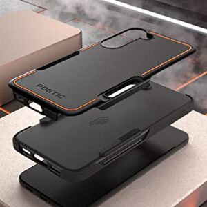 Poetic Neon Case for Samsung Galaxy S23 5G (6.2-inch) - Dual Layer, Slim, Shockproof, Anti-Fingerprint & Water Resistant - Black