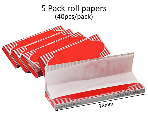 GLESOS Small Roll Paper Trays, Premium Mini Metal Tray 7"x 5" with Multiple Tools Starter kit (Colorful Series 002)