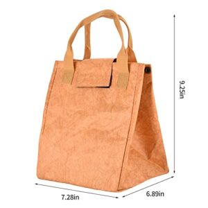 Eslazoer Tyvek small insulated cooler bag, Lightweight, Water-Resistant and Reusable Lunch Bag