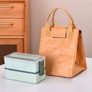 eslazoer tyvek small insulated cooler bag, lightweight, water-resistant and reusable lunch bag