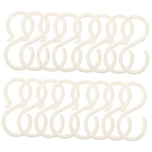 sewacc 40pcs punching anti-drop bags s towel bedroom shaped shirt heavy hanger hooks scrunchies for plastic duty office s-shaped sundries slip hoops non hanging hairband metal holder