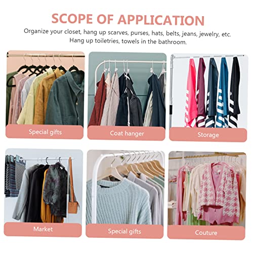SEWACC 40pcs Punching Anti-Drop Bags S Towel Bedroom Shaped Shirt Heavy Hanger Hooks Scrunchies for Plastic Duty Office S-Shaped Sundries Slip Hoops Non Hanging Hairband Metal Holder