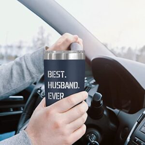 TEEZWONDER Gifts For Husband From Wife, Anniversary, Valentines Day, Christmas, Birthday Gifts For Men, Him, Romantic I Love You Husband Gift Ideas, Husband 20 Oz Stainless Steel Tumbler For Men