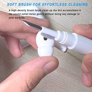 4 Sizes Replacement Ear Tips Compatible with AirPods Pro and AirPods Pro 2 + 3 in 1 Headphone Cleaning Pen, 4 Pairs Ear Buds Silicone Tips(XS/S/M/L) with 1 Wireless Earbuds Cleaning Pen Brush Kit