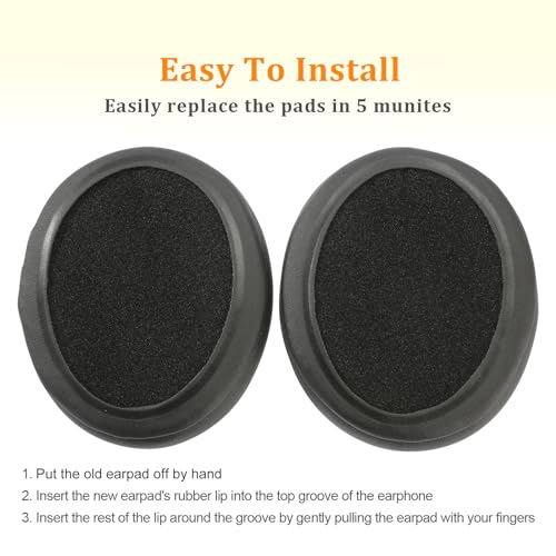 WH-CH710N/WH-CH700N Replacement Ear Pads Cooling Gel WH-XB900N Earpads Upgrade Ear Cushions Parts Accessories Compatible with Sony WH-CH710N/WH-CH700N/WH-XB900N/WH-RF400 Wireless Headphones (Black)