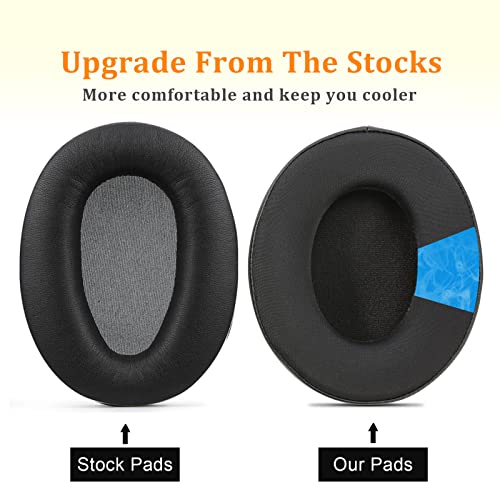 WH-CH710N/WH-CH700N Replacement Ear Pads Cooling Gel WH-XB900N Earpads Upgrade Ear Cushions Parts Accessories Compatible with Sony WH-CH710N/WH-CH700N/WH-XB900N/WH-RF400 Wireless Headphones (Black)