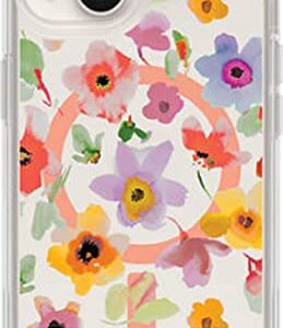 OtterBox Symmetry Series+ Clear Antimicrobial Case with Magsafe for iPhone 14 & iPhone 13 (Only) - Non-Retail Packaging - Hidden Garden