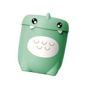 orfofe cartoon trash can cans desktop slim lovely roomdinosaur mini kids with ring bathroomlight childrens decorative bathrooms for wastepaper car bins makeup cute little trash household