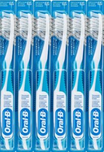 oral-b cross action gentle clean manual toothbrush 35 extra soft (colors vary) - pack of 6