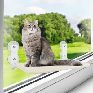 2 large cat window perch,cat hammock window seat,cat window hammock for wall with 4 strong suction cups,foldable cat beds for indoor cats