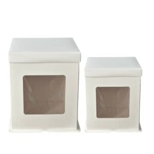 Tall Cake Box - 8x8x10 or 10x10x12 White (10x10x12)