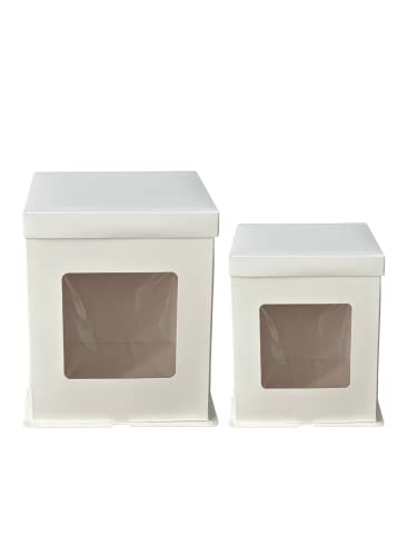 Tall Cake Box - 8x8x10 or 10x10x12 White (10x10x12)