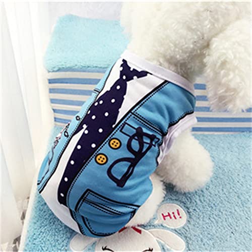 HOUKAI Cartoon Puppy Vest Summer pet Clothes Suitable for Puppy pet Clothes Clothing (Color : D, Size : XLcode)