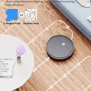 Robot Vacuum and Mop Combo, 3 in 1 Robotic Vacuum Cleaner with Watertank/Dustbin/Brush, Self-Charging, schedule cleaning, anti-blocked by hair, Remote/App/Alexa, Ideal for Hard Floor/Pet Hair/Carpet