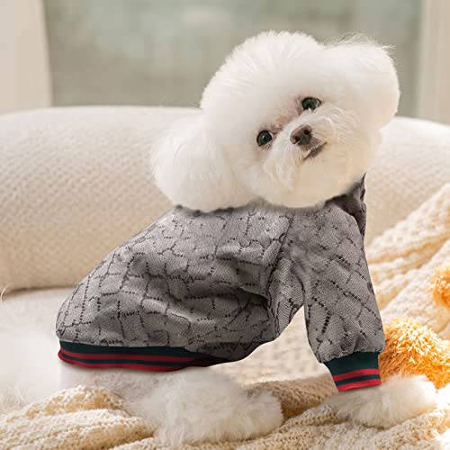 Dog Hoodies Dog Winter Coat Classic Designer Dog Coats Luxury Dog Coats Small Dog Coats Warm Pet Dog Coat Zipper Design Easy On/Off Puppy Coats Teddy Coats Chihuahua Clothes French Bulldog Clothes S