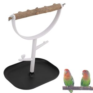 parrots stand, portable desktop bird playstand parrots training stand for parakeets cockatiels lovebirds bird training stand table top bird perch bird playground bird stand parrot perch stand