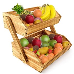 calm cozy fruit vegetable basket (burnwood)
