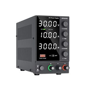 mrotex programmable dc power supply, adjustable dc power supply 30v 10a laboratory power supply adjustable 60v 5a usb regulated switching power supply (size : 30v 5a 150w)