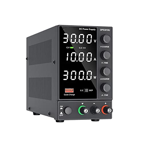 MROTEX Programmable DC Power Supply, Adjustable DC Power Supply 30V 10A Laboratory Power Supply Adjustable 60V 5A USB Regulated Switching Power Supply (Size : 30V 5A 150W)