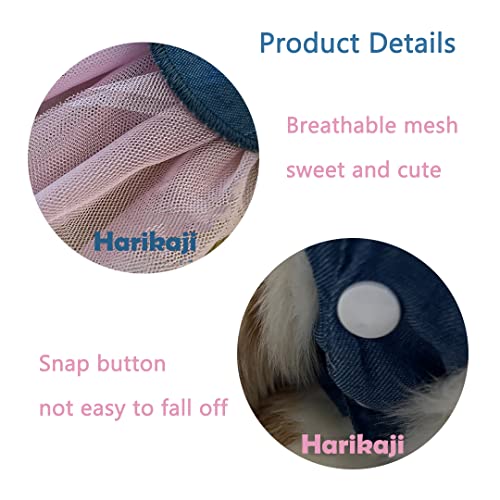 Harikaji Pet Clothes, Sweet Bowknot Small Dog Skirt Girl Tutu Clothing Puppy Cat Sleeveless Apparel Teddy Clothes Wedding Dresses for Spring and Summer (XL)