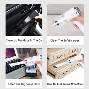 Bee Flower Car Vacuum, 2023 New Bee Flower Cordless Vacuum Cleaner Car Handheld Vacuum, Bee Flower Vacuum with 6000pa Powerful Suction, Tiny Car Vacuum Cleaner for Car, Furniture, Office (A)