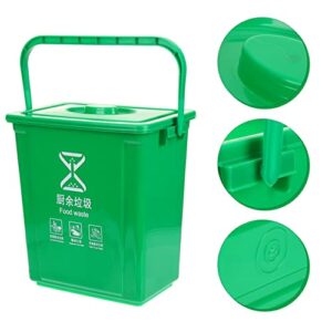 ULTECHNOVO Kitchen Compost Bin with Lid Compost Bucket Small Trash Can Waste Basket Garbage Container Bin for Home Kitchen Countertop 10L