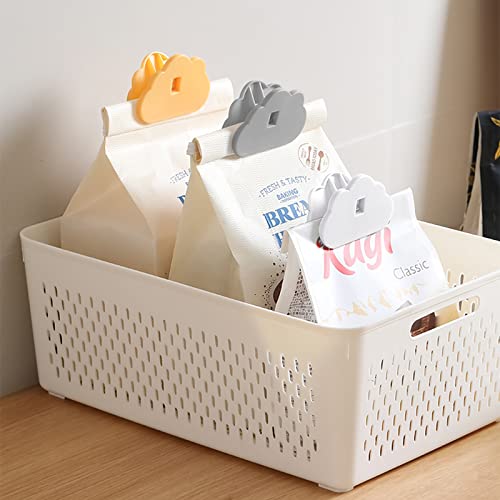 16Pcs Cute Chip Clips Plastic Cloud Shape Bag Clips Sealing Food Clips for Kitchen Storage,Bread Bags,Snack Bags and Food Bags