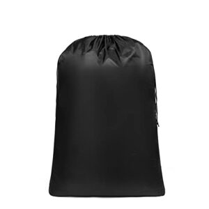 TEABAN Laundry Bag,XL Durable Tear Resistant Dirty Laundry Organizer with Drawstring Laundry bags,Convenient To Place Laundry Basket,Travel Heavy Duty Black Laundry Bags(2pcs|38" x 27")