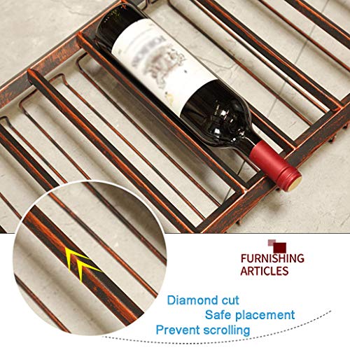 Wine Racks Ceiling Metal Wine Bottle Holder Hanging, Home & Kitchen Decor, Save Space, for Bars, Restaurants