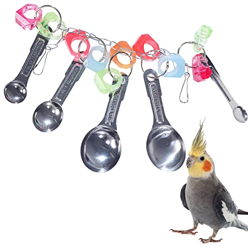 Parrot Toys, Durable Bird Parrots Scoops, Suitable for African Gray Parrots, Amazon Parrots, Small and Medium-Sized Macaws Chewing, Bird Cage Accessories Toys