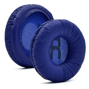 defean 70mm round ear cushion replacement cushions ear pads compatible with sony mdr-zx110 / mdr-zx330bt / v150 / wh-ch500 / jbl t500bt / t450bt &many other 70mm round on-ear headphones (blue)