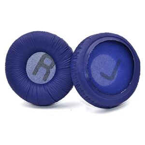 defean 70mm Round Ear Cushion Replacement Cushions Ear Pads Compatible with Sony MDR-ZX110 / MDR-ZX330BT / V150 / WH-CH500 / JBL T500BT / T450BT &Many Other 70MM Round On-Ear Headphones (Blue)