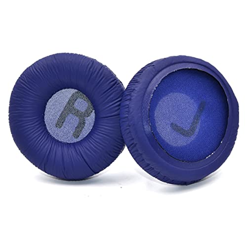 defean 70mm Round Ear Cushion Replacement Cushions Ear Pads Compatible with Sony MDR-ZX110 / MDR-ZX330BT / V150 / WH-CH500 / JBL T500BT / T450BT &Many Other 70MM Round On-Ear Headphones (Blue)