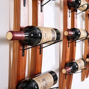 Wooden Wall Mounted Wine Rack, Can Hold 5-8 Bottles of Red Wine, Suitable for 750ml Wine Bottles, Wall-Mounted Wine Rack, Creative Rack Wine Rack Decoration Rack (Size : 150 * 19.5