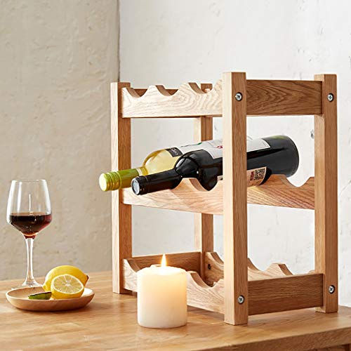 Wine Rack Wine Rack Freestanding Wine Rack Shelf Wine Glass Holder Cup Holder Wine Cooler Plug-in Wine Rack 9 Bottles of Red Wine Can Be Placed