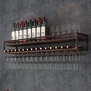 home wine glass rack, wall-mounted wine holder, creative wine storage shelf, wine rack wine hanger organizer rack, stemware rack (color : a, size : 80 * 27cm)