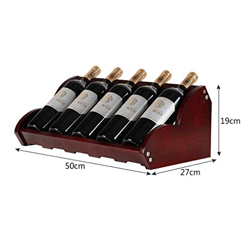 Wine Rack Solid Wood Wine Rack Freestanding Wine Rack Shelf Wine Rack Plug-in Wine Rack 5 Bottles of Red Wine Can Be Placed (Color : C1)