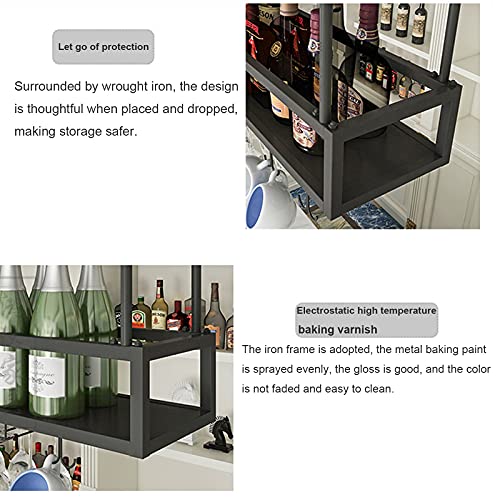 Bar Wine Rack, Upside Down Wine Glass Holder, Creative Goblet Wine Storage Shelf, Hanging Wine Hanger Organizer Rack, Wine Cabinet Ornaments, Height-Adjustable Wine Storage Holder