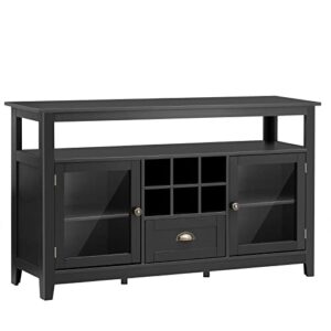 frithjill 51.2 inches wide sideboard with large storage space, modern coffee bar cabinet with wine rack, acrylic door, adjustable shelves