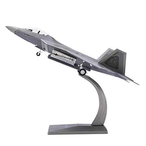 NUOTIE Classic USA F22 Raptor Fighter Attack Pre-Build Model 1:72 Aircraft Alloy Diecast Airplane Military Display Model Aircraft for Collection or Gift (AK 093)