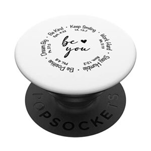 be you bible verse faith christian religious inspirational popsockets swappable popgrip