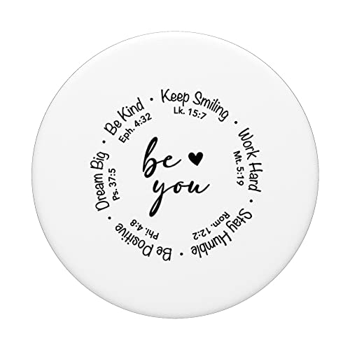 Be You Bible Verse Faith Christian Religious Inspirational PopSockets Swappable PopGrip