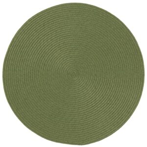 safavieh braided collection area rug - 5' round, olive & green, handmade country farmhouse, ideal for high traffic areas in living room, bedroom (brd402x)