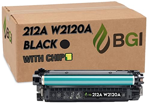 BGI Remanufactured Toner Cartridge Replacement for HP 212A W2120A Black Toner for Use in M554 M555 MFP M578 Series | TAA Compliant, STMC Certified, USA Remanufactured Product | with Chip