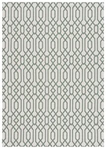 martha stewart safavieh collection by safavieh 4' x 6' green/ivory msr421y contemporary geometric cotton area rug