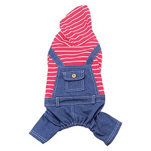 sweatshirt for dog girl fat classic four piece elastic jeans dog clothes legged one stripe pet clothes small dog sweater
