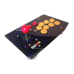 DIACCO J500S 10 Buttons Arcade Joystick USB Wired Acrylic Artwork Panel for PC (Color : Artwork 2)